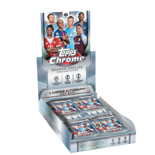 2025-26 Topps Chrome UEFA Champions League Soccer Hobby Box
